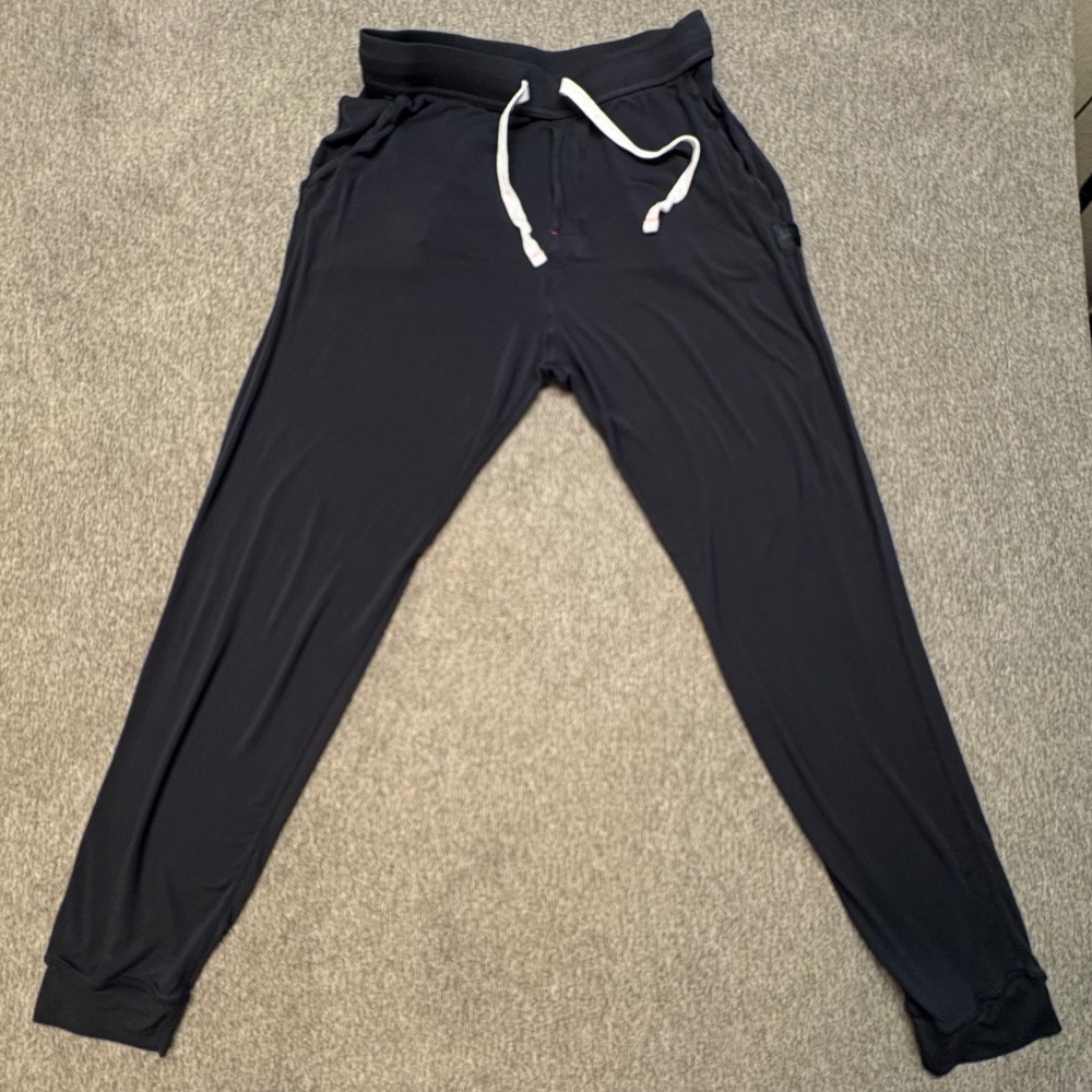 Saxx Snooze Pant Mens Small Black Lounge Sleep Joggers Pajama Pants Drawstring